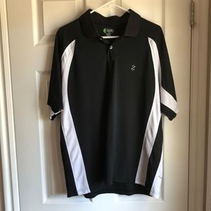 Men’s Black and White Izod Golf Shirt